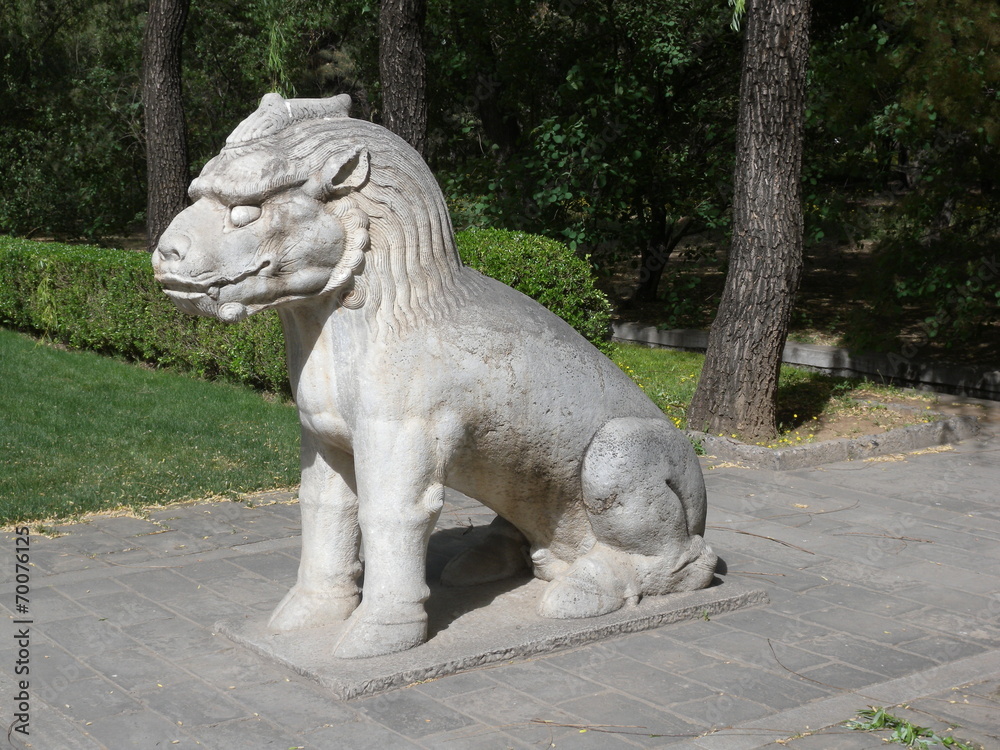 Sitzender Tiger an den Ming Gräbern Sitzender Tiger an den Ming Gräbern