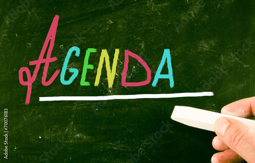 agenda concept photo