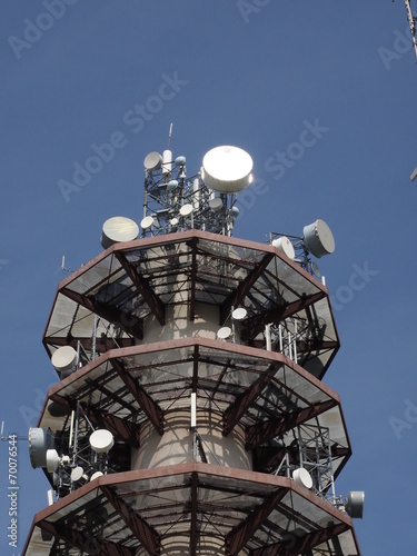 Torre de telecomunicaciones en el Salève (Francia) photo