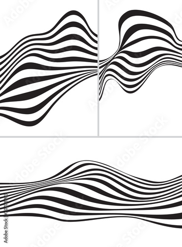 striped design background set