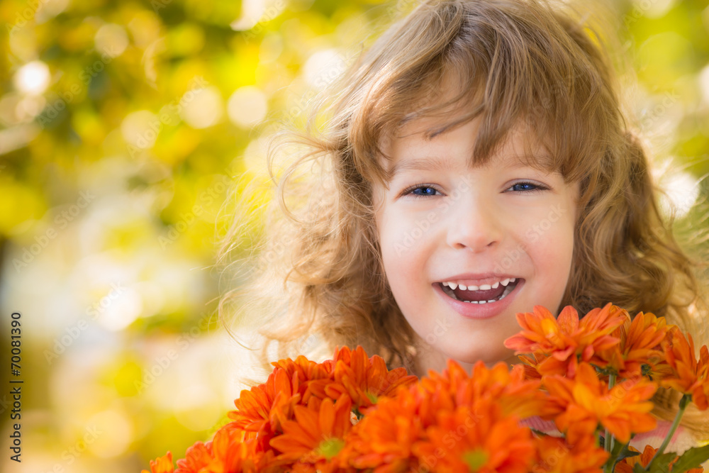 Child in autumn Child in autumn