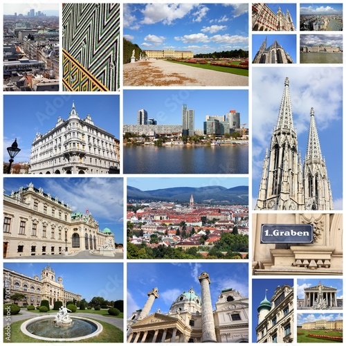 Photography Austria - Vienna - travel photos collage