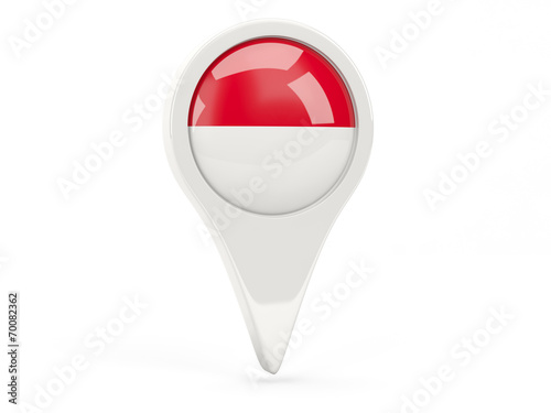 Round flag icon of monaco Free Download Round flag icon of monaco - GFXLoad