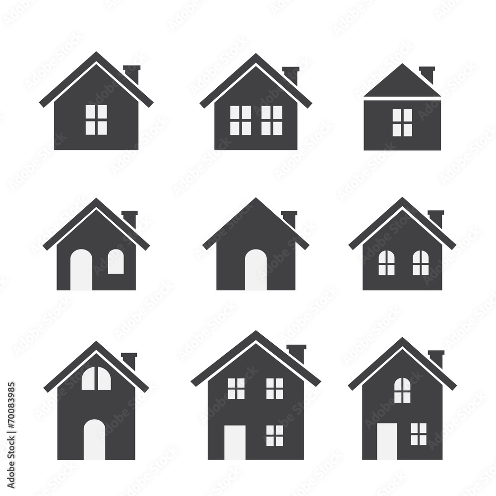 house icon set