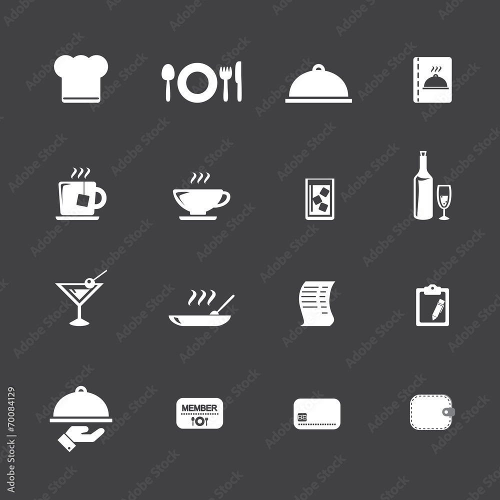 Restaurant icons Restaurant icons