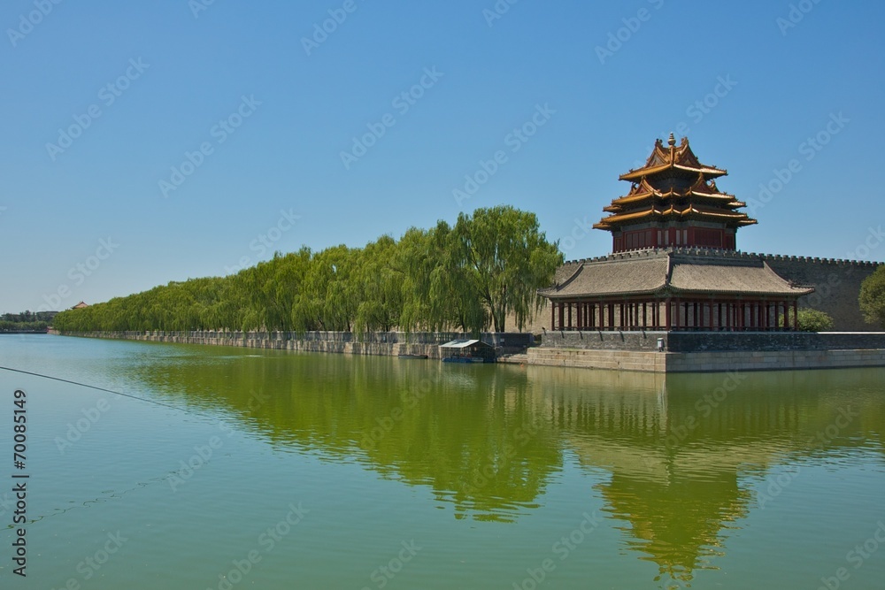 The Forbidden City's Corner Tower in Beijing