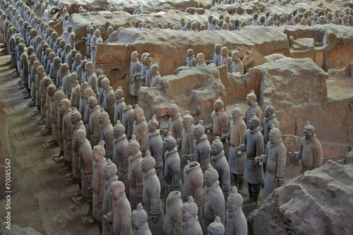The Terracotta Army in Xian, China