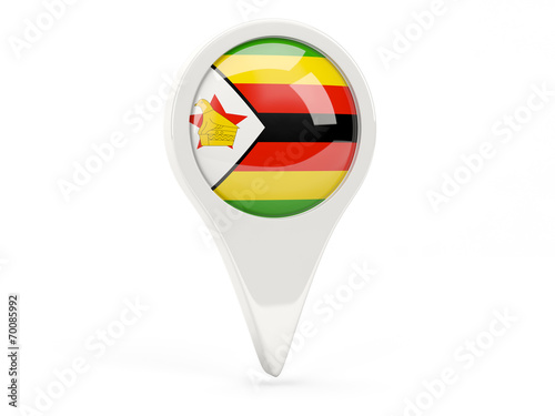 Free Download Round flag icon of zimbabwe - GFXLoad