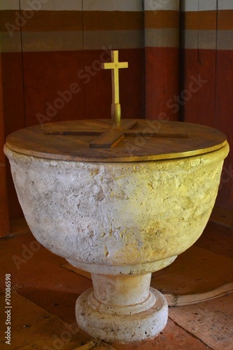 Ancient Baptismal - Colonial U. S. Fototapeta