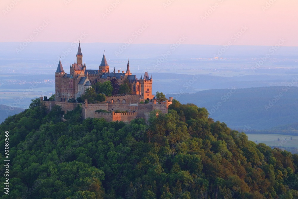 Hohenzollern Castle (Germany) sunrise