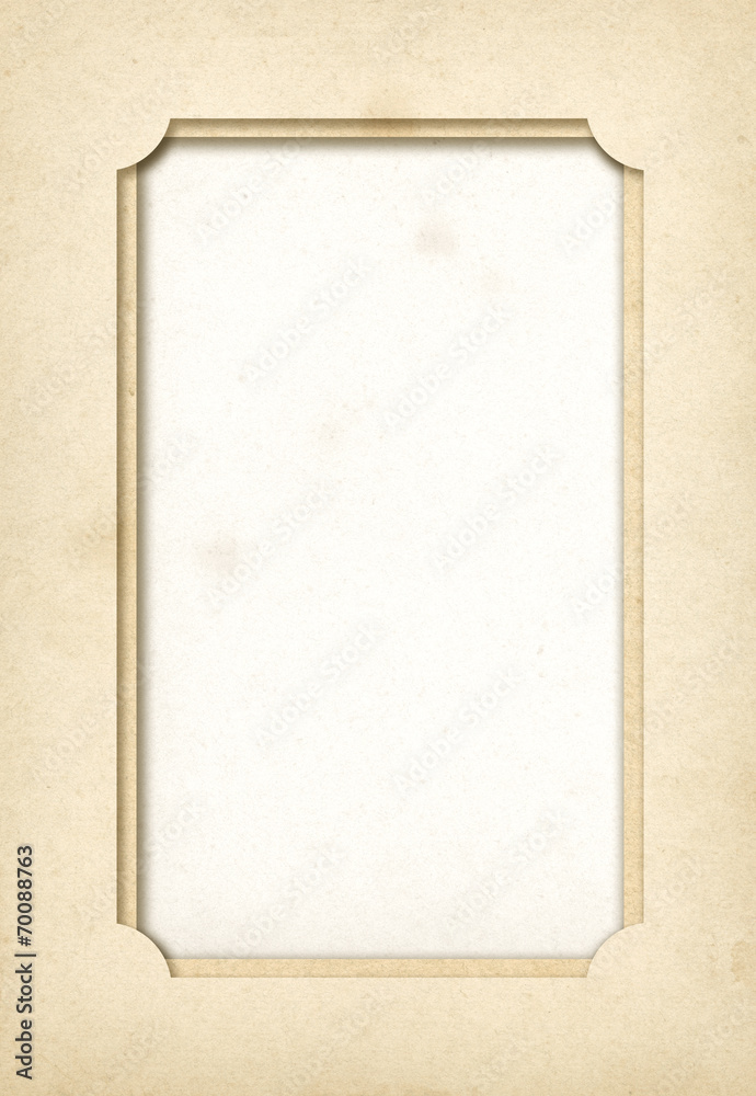 Fototapeta premium Vintage paper photo frame