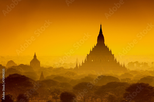 Sunrise over ancient Bagan, Myanmar
