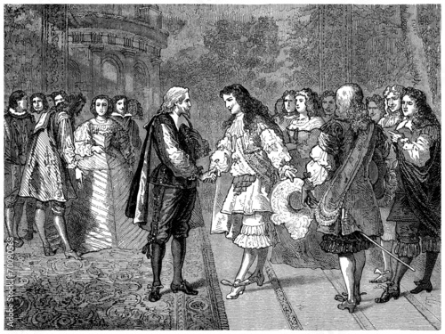 Obraz na plátně 2 Kings : Louis XIV & Philippe IV - 17th century