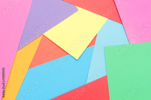 colorful construction paper thrown together