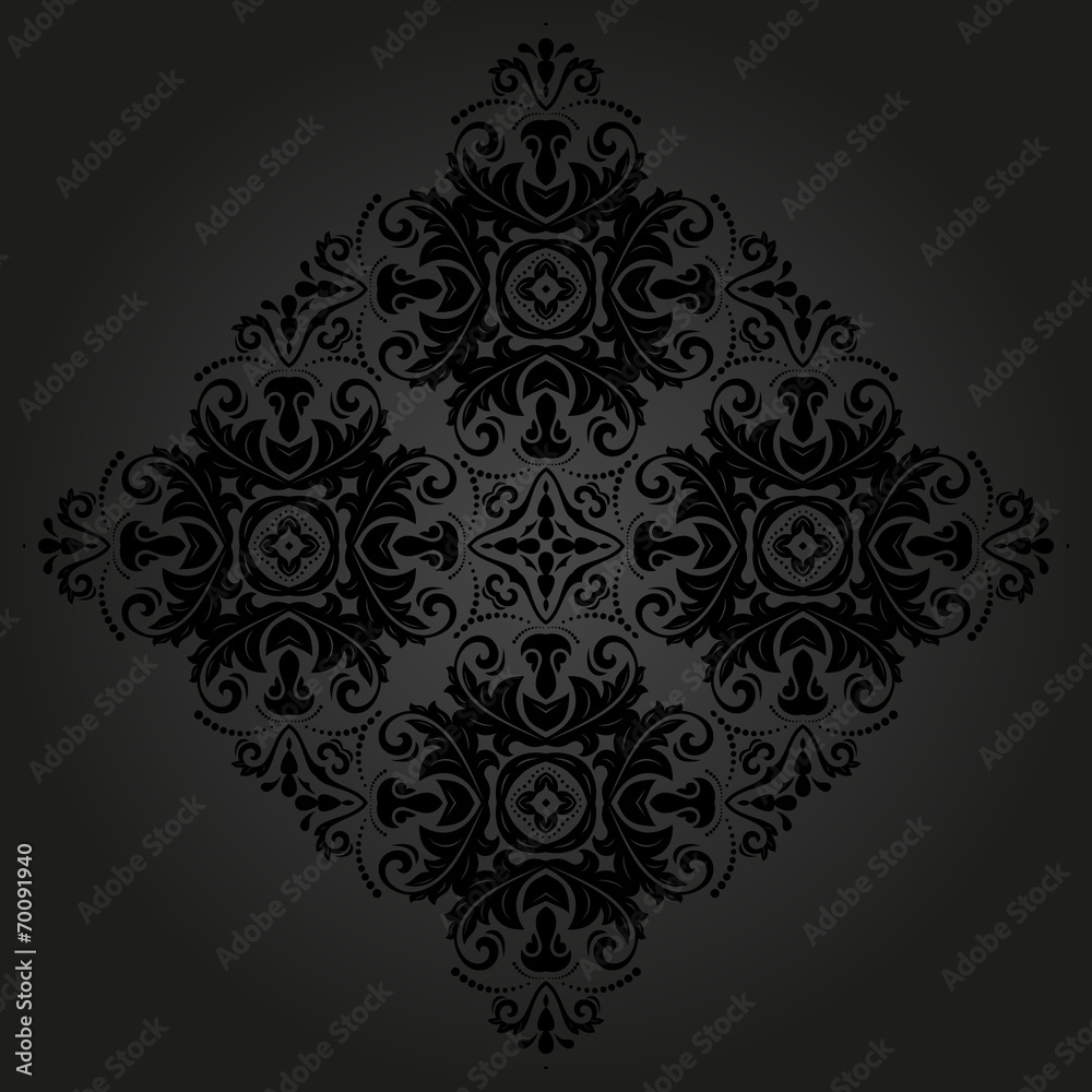 Orient vector ornamental round lace