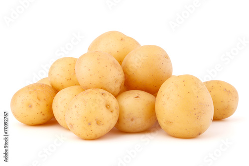 new potato tuber isolated on white background cutout