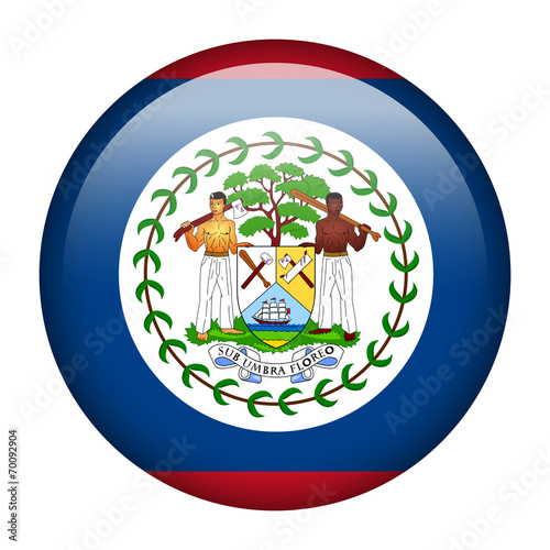 Belize flag button