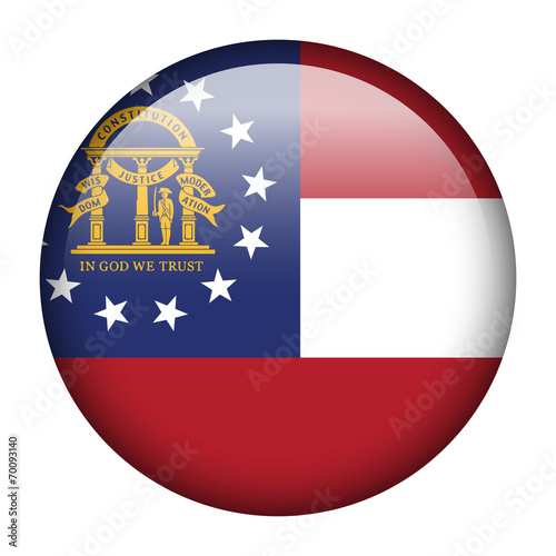 Free Download Flag Button - Georgia - GFXLoad