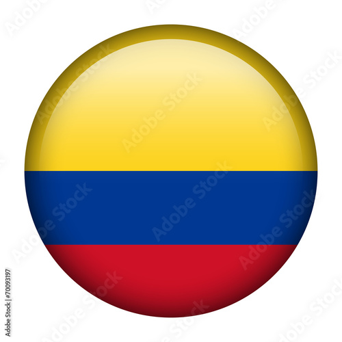 Colombia flag button