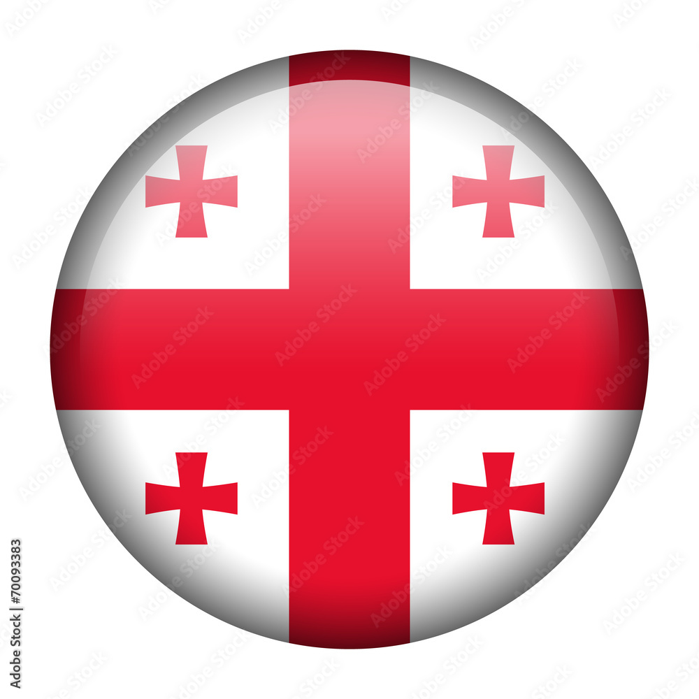 Georgia flag button