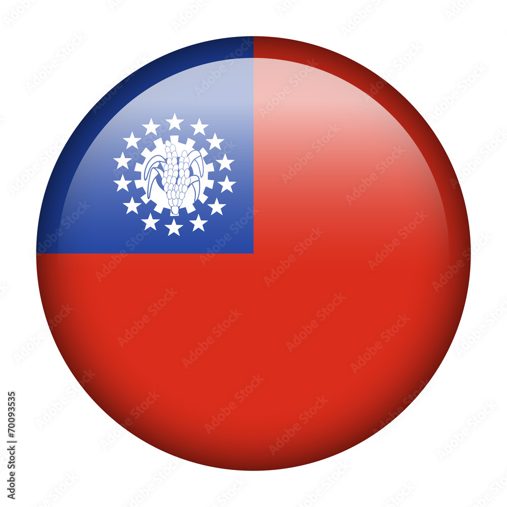 Myanmar flag button Myanmar flag button