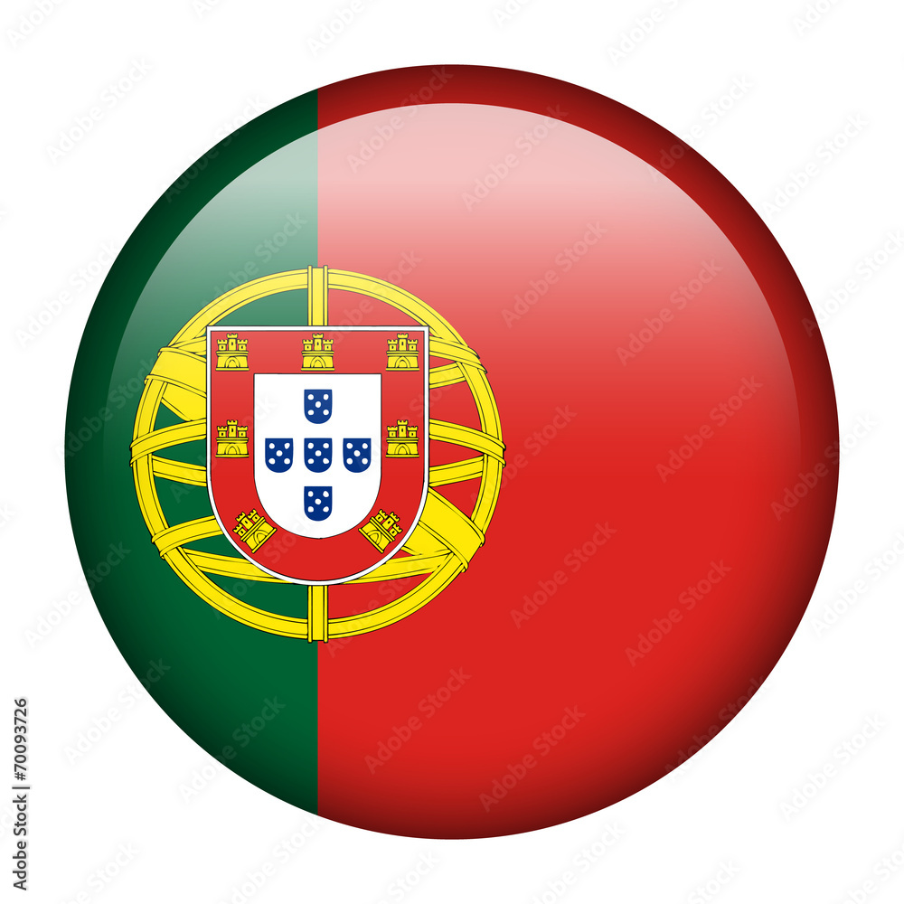 Portugal flag button Portugal flag button