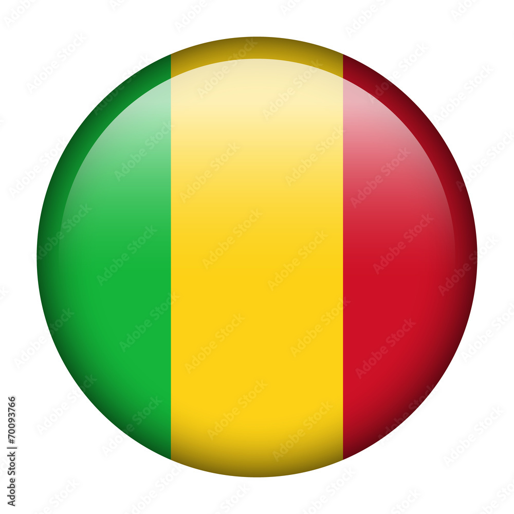 Fototapeta premium Mali flag button