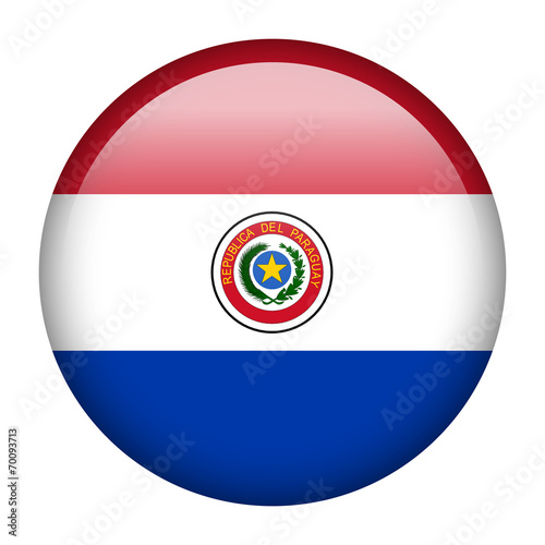 Free Download Paraguay flag button - GFXLoad
