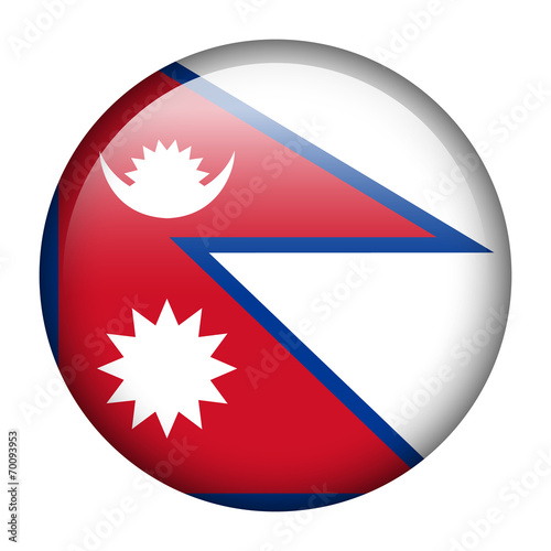 Nepal flag button
