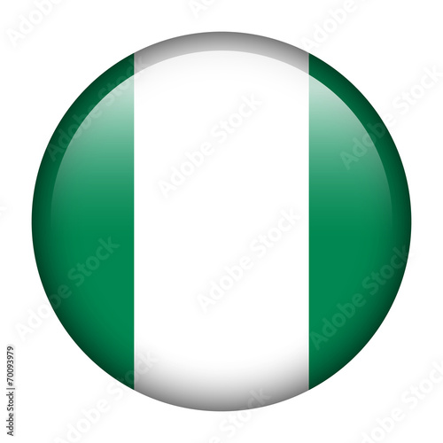 Nigeria flag button