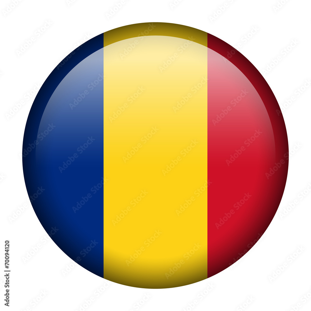 Romania flag button