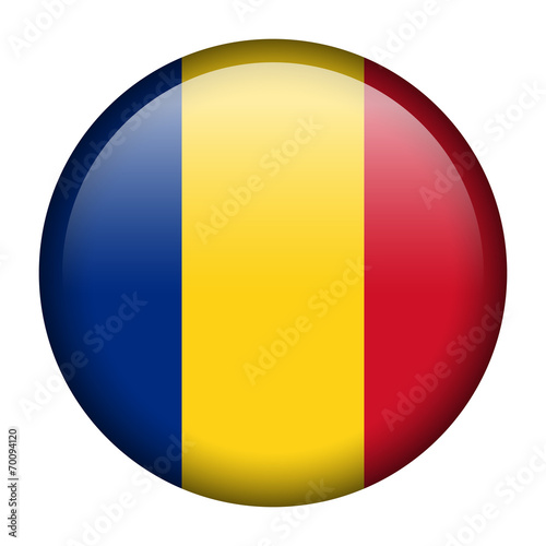 Romania flag button