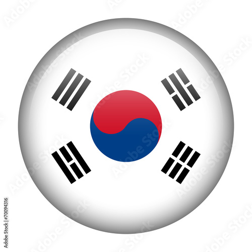 South Korea flag button