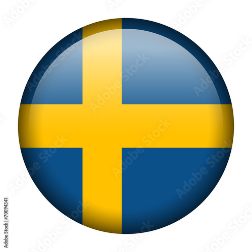 Sweden flag button