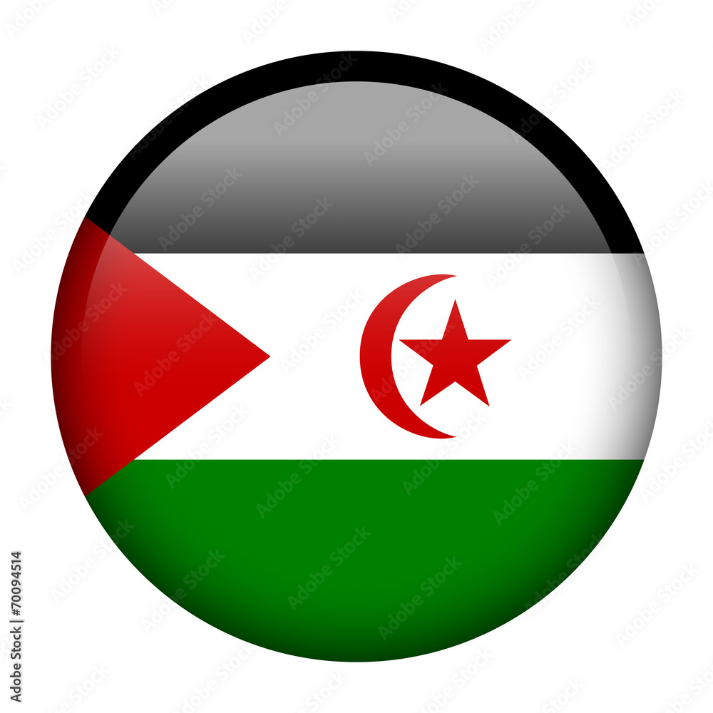 Western Sahara flag button Western Sahara flag button