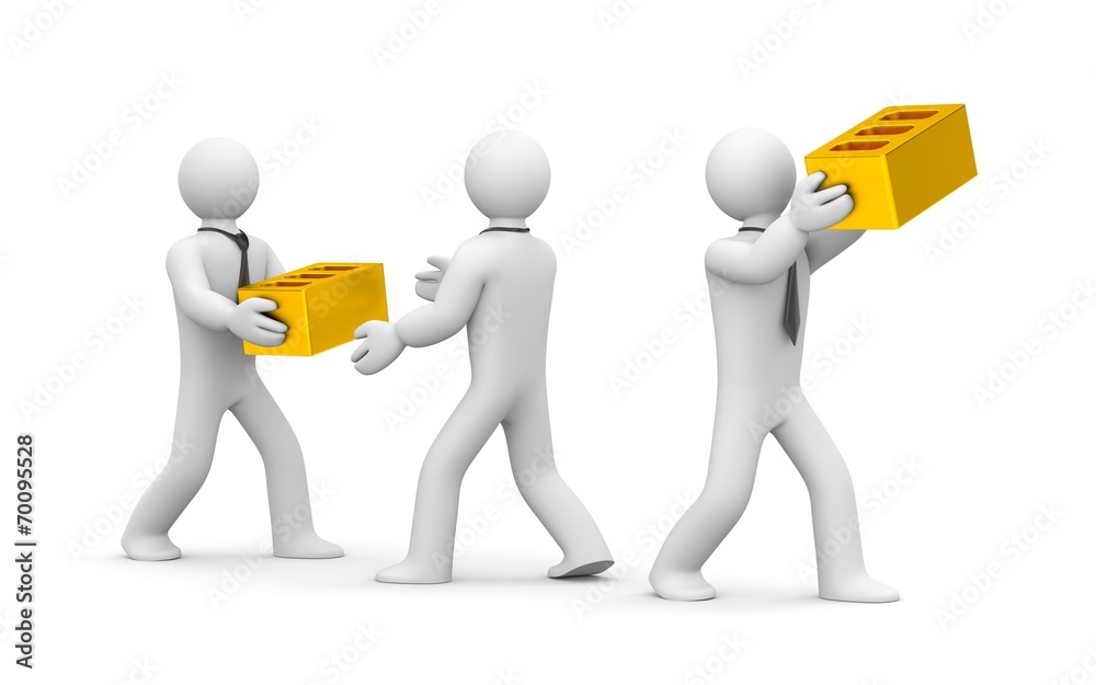 People at work