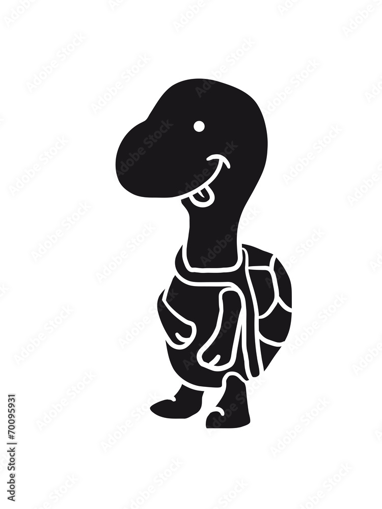 Fototapeta premium Süße niedliche kleine satte Schildkröte