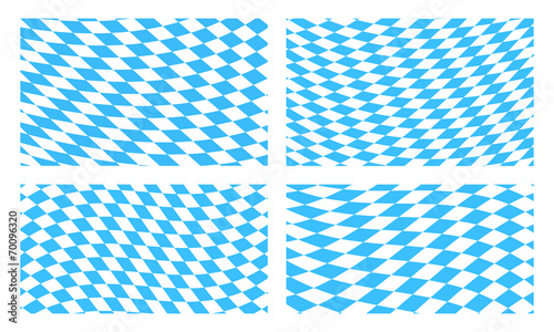 Set of Bavarian flag backgrounds