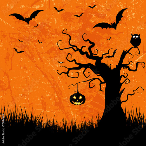 Grunge Halloween background