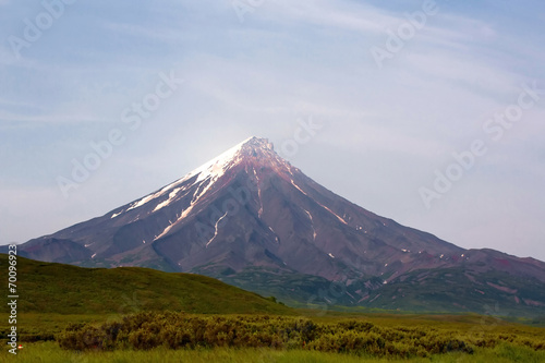 Volcano Kronotskay Sopka