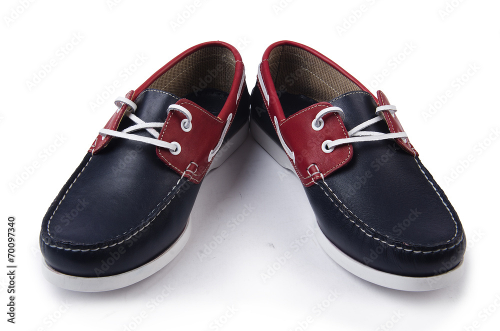 Male shoes isolated on white Male shoes isolated on white