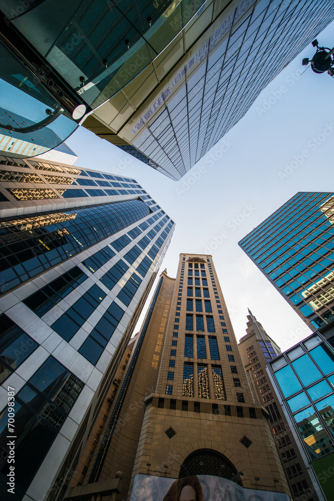 Naklejka premium View of Hong Kong during the day