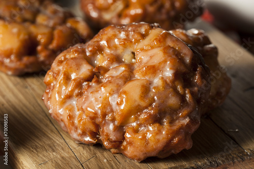 Homemade Glazed Apple Fritters