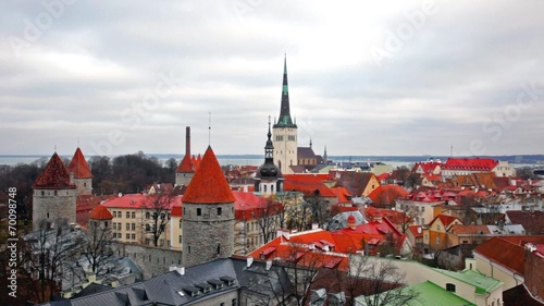 Wallpaper Mural View of the old town. Tallinn, Estonia, Europe Torontodigital.ca