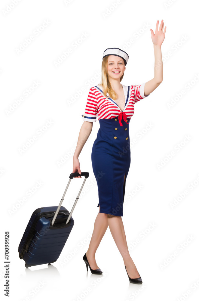 Travelling tourism concept isolated on white Travelling tourism concept isolated on white