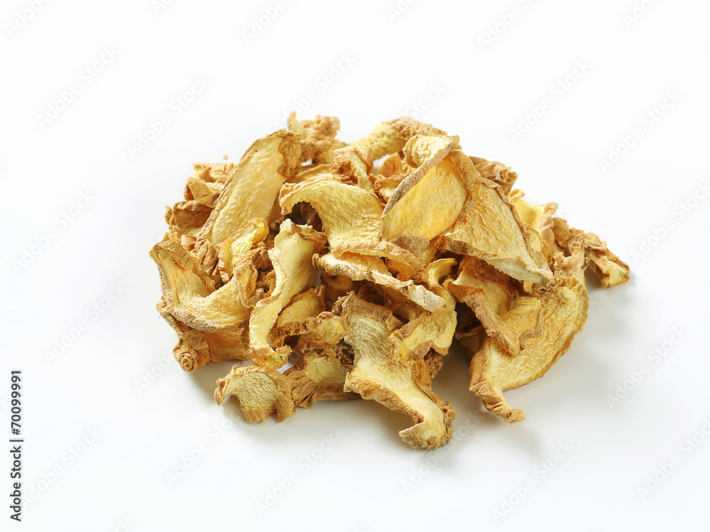 Dried ginger slices Dried ginger slices