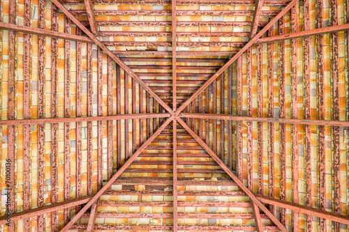 A brown roof.