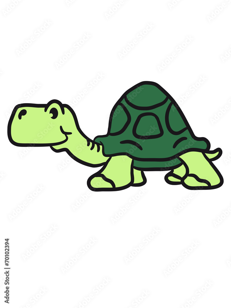 Alte kleine Comic Schildkröte