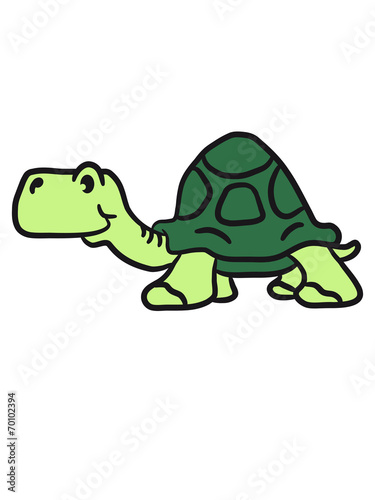 Alte kleine Comic Schildkröte