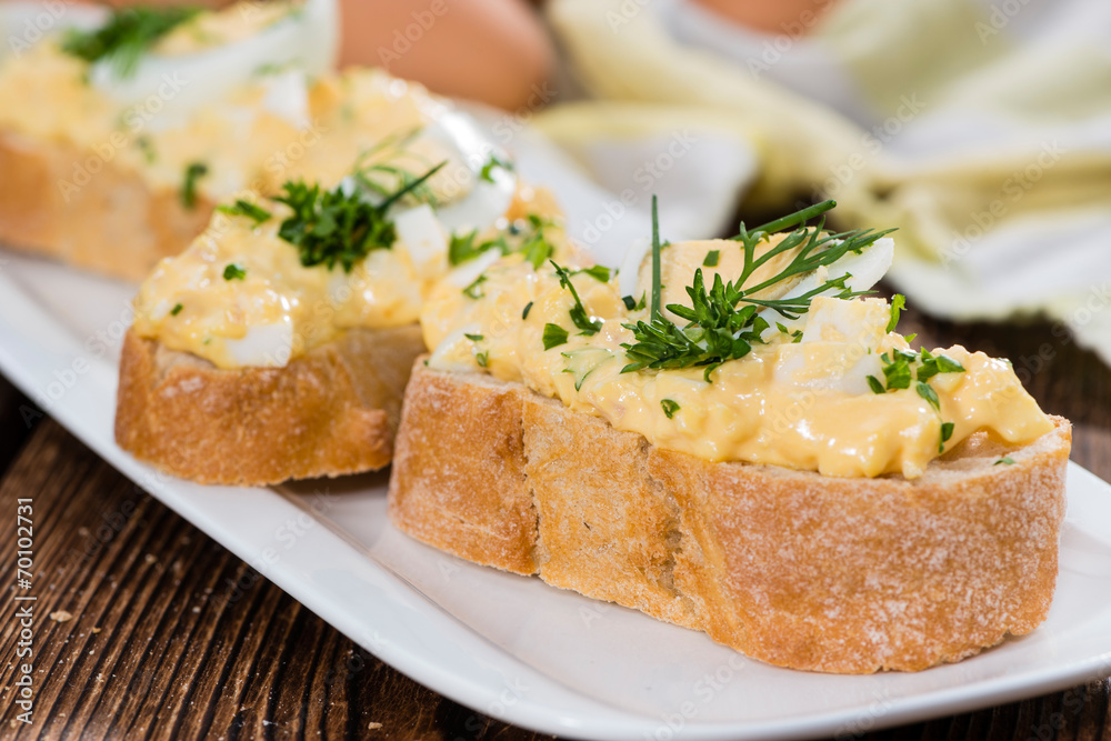 Portion of Egg Salad Portion of Egg Salad